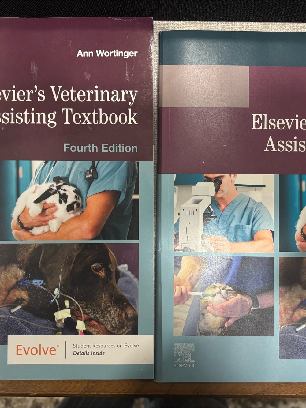 Veterinary Assisting Textbook - Maroon/Cyan Cover